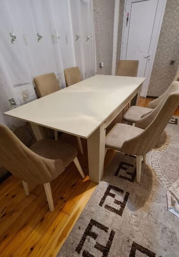 старые стулья: Qonaq otağı üçün, İşlənmiş, Açılan, 6 stul