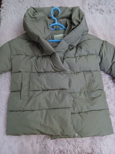 Пуховики и зимние куртки: Пуховик, Короткая модель, Китай, С поясом, С капюшоном, Оверсайз, M — 9