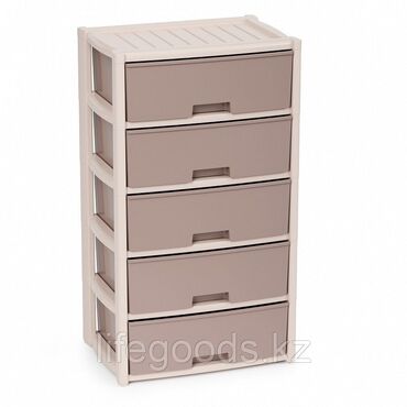 Комоды для одежды: Комод для одежды, Новый, Без зеркала, Пластик, цвет - Бежевый, Платная доставка — 2