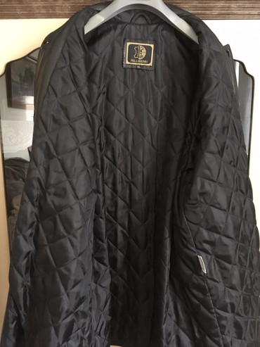 Ostale jakne, kaputi, prsluci: Nova Italijanska kožna jakna crne boje, postavljena i vatirana, jako — 8