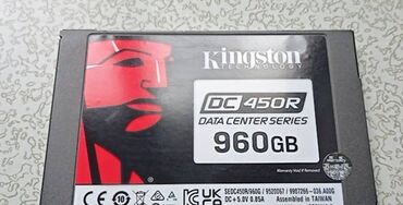 Жесткие диски, переносные винчестеры: Накопитель, Б/у, Kingston, SSD, 1 ТБ, 2.5", Для сервера