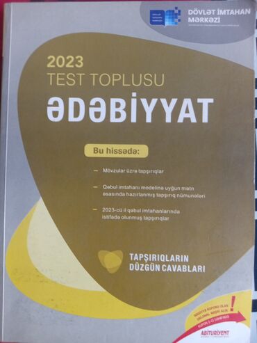 Ədəbiyyat DİM test toplusu (2023)
Abituriyentlər üçün