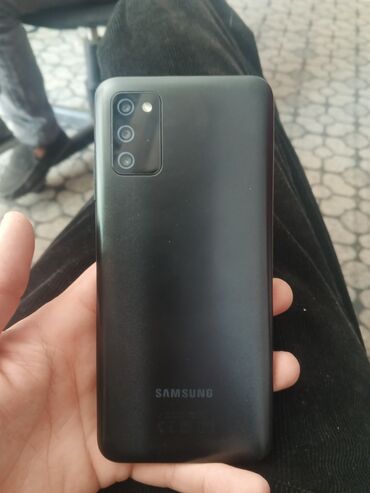 Samsung: Samsung Galaxy A03s, 32 GB, rəng - Qara, Barmaq izi, İki sim kartlı, Face ID