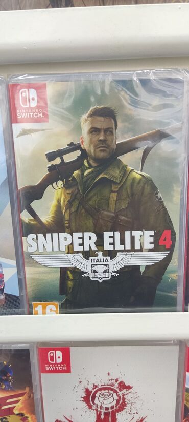 sniper: Nintendo switch üçün sniper elite 4 oyun diski. Tam original
