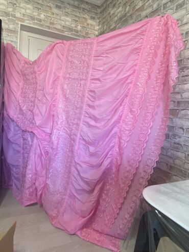 Pərdə və tüllər: Yeni, Pərdə, rəng - Çəhrayı — 3