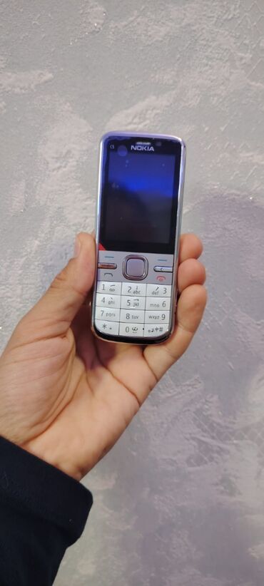 Nokia: Nokia C5, < 2 GB Memory Capacity, rəng - Ağ, Düyməli