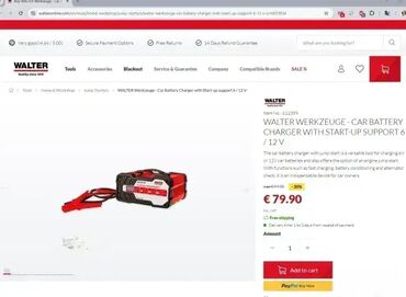 Alati za automobile: *** SUPER AKCIJA *** #2382 Starter i punjač akumulatora Walter - — 5