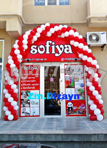 Oyuncaqlar: Şar bəzədilmə xidməti - Mağaza, restoran, tədbir zalı və açılış üçün — 4