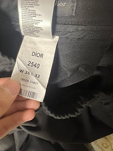 кепка диор: Мужские брюки, Dior, Б/у, цвет - Черный — 3