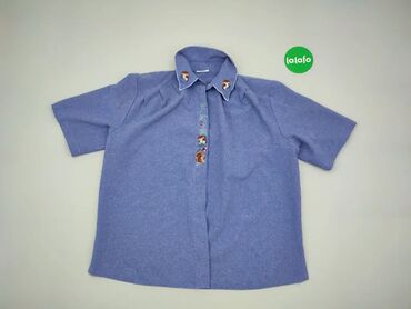 Koszula, 2XL (EU 44), wzór - Jednolity kolor, kolor - Niebieski