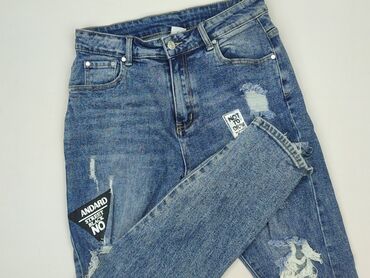 legginsy prążkowane push up: Jeans for women, size M (EU 38)