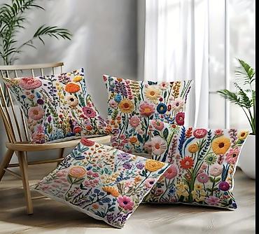 Подушки: Декоративные 2D наволочки для подушек с яркими принтами и эффектом — 1