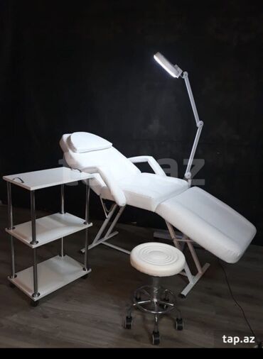 salon stolari: Новый, Косметологическая кушетка, Складной, цвет - Белый