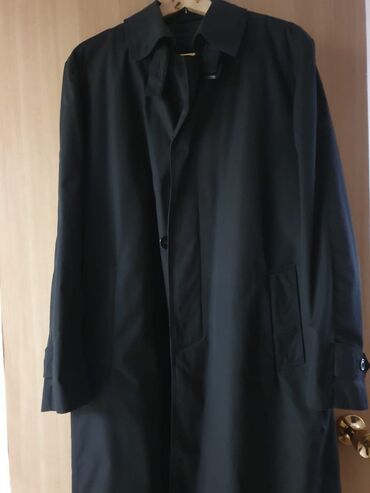 мужское портмоне из натуральной кожи: Мужской плащ, 2XL (EU 44), Б/у, цвет - Черный, Самовывоз