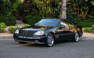 w140 s600: Переднее левое Крыло Mercedes-Benz 1995 г., Б/у, цвет - Черный, Оригинал