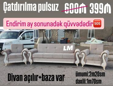 Televizorlar: Yeni, Divan, 2 kreslo, Bazalı, Açılan