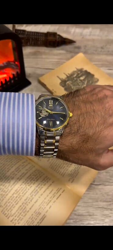 Qol saatları: Yeni, Qol saatı, Orient, rəng - Göy — 14