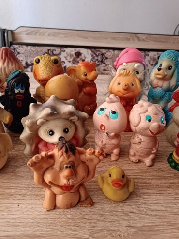 Коллекция резиновых игрушек.18 штук производство СССР, срочно