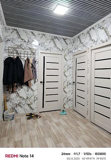 комнаты ыссык куль: 2 комнаты, 46 м², 2 этаж, Свежий ремонт — 7