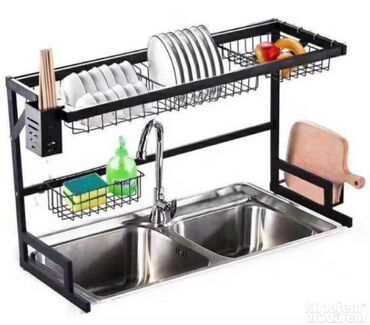 rukavice za pranje sudova: Stalak za sudove iznad sudopere Model 1 - manji 65cm -cena 4000 din