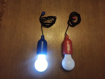 Elektro proizvodi: Dve viseće lampe na baterije od kojih je jedna ispravna, a druga nije