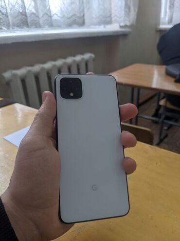 pixel 4: Google Pixel 4 XL, Б/у, 128 ГБ, цвет - Белый, 1 SIM, eSIM