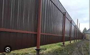 Металлические заборы: Металлический забор, Оцинкованный профнастил, Полимерный профнастил, Неоцинкованный профнастил, Декоративный, Новый, Покраска забора, Гарантия, Бесплатный выезд — 11
