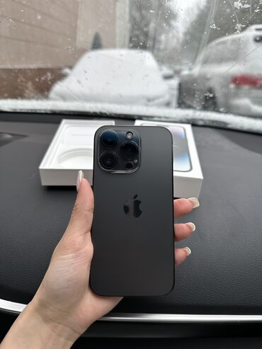 айфоны в расрочку: IPhone 14 Pro, Б/у, 256 ГБ, Черный, Коробка, 86 %