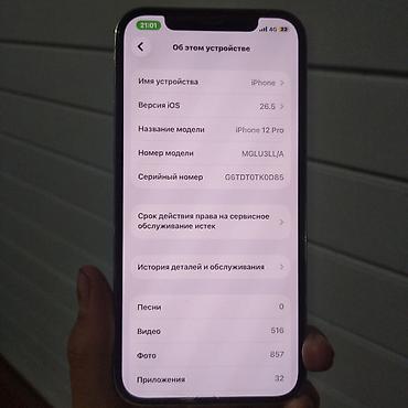IPhone 12 Pro, Колдонулган, 256 ГБ, Күмүш, 72 % — 5