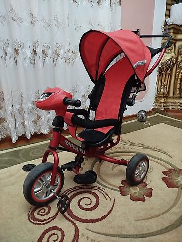 velosiped boyuk: Uşaq üçtəkərli velosipedi – sükanlı valideyn idarəetməsi olan model — 1