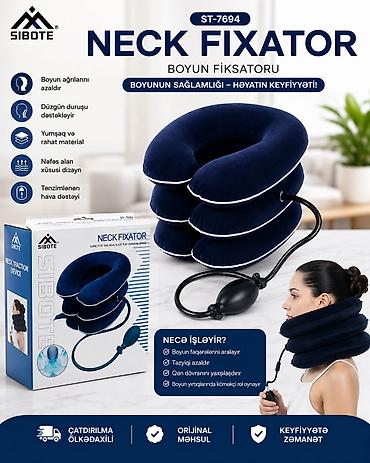 Ortozlar: SIBOTE ST-7694 Neck Fixator – Boyun fiksatoru Xüsusiyyətlər: - Boyun — 1