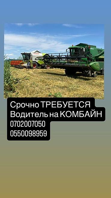 проводница вакансии: Вакансия: водитель комбайна Описание работ: - Управление — 1