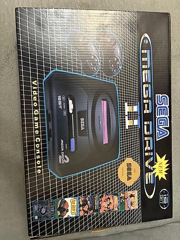 retro konsol: SEGA Mega Drive II 16-bit video oyun konsolu Tezedi hec istivade — 2