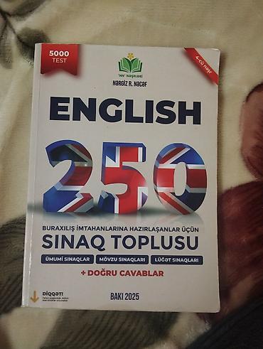 Тесты: Məhsul: “English 250 – Buraxılış imtahanlarına hazırlaşanlar üçün — 1