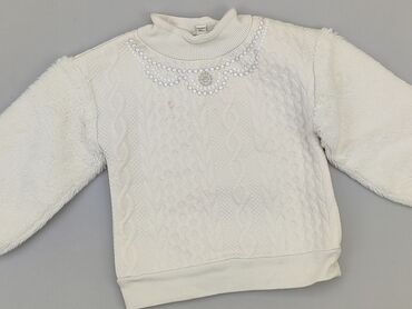 biała bluzka z nadrukiem: Sweater, River Island, 2-3 years, 92-98 cm, condition - Good