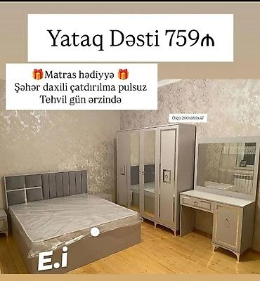 yataq dəsti mebeli: İkinəfərlik çarpayı, Yeni — 1