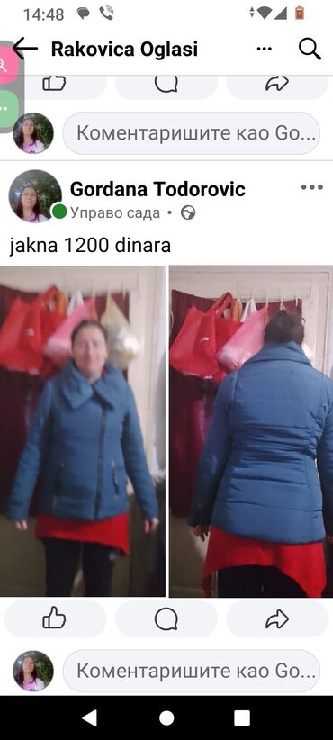 Zimske jakne: Ženske zimske jakne – više modela i veličina 1) Siva prošivena jakna — 6