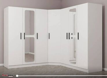 Sifarişlə dolablar: Künc dolab, Dəhliz üçün, Yataq otağı üçün, Şifonyer, Açılan, Korpuslu, 5 qapı — 3