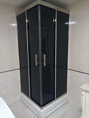 divar panel: Duş kabinəsi – künc yerləşdirmə, sürüşkən qapılı model - Forma — 1