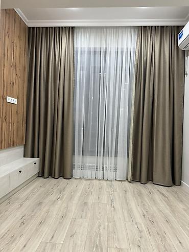 bed sheets: Комплект интерьерных штор, включающий плотные портьеры коричневого — 3