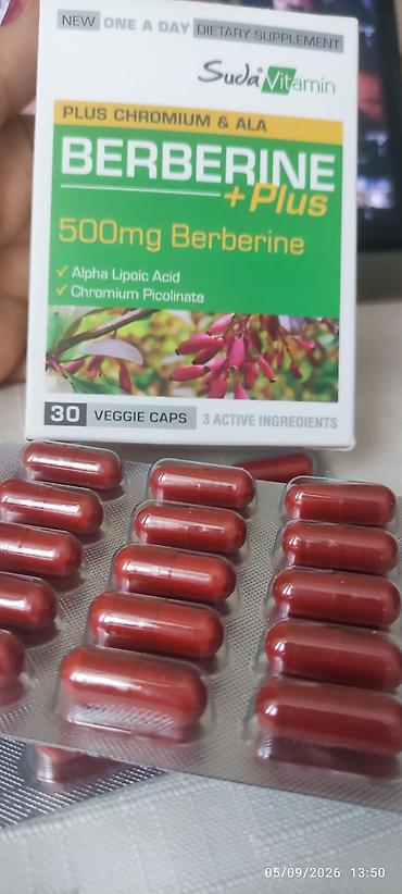 yara parfüm: SudaVitamin Berberine Plus – bitki mənşəli qida əlavəsi, orijinal — 1