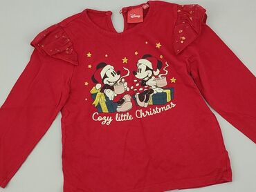 sweterek z myszką miki: Bluza, Disney, 1.5-2 lat, 86-92 cm, stan - Dobry