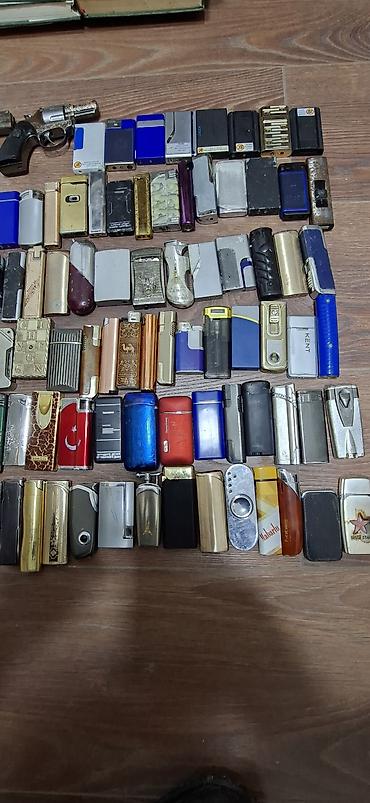 lighter: Kolleksiya üçün müxtəlif metal alışqanlar 101 ədəddir. cəm halda — 3