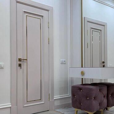 купить шкаф пенал бу: Межкомнатная глухая дверь, цвет - Серый