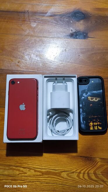 ses ucaldici: IPhone SE 2020, 256 GB, Qırmızı, Barmaq izi