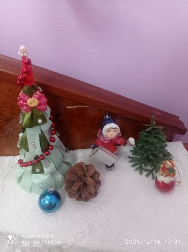 Другие детские вещи: Продаю интерьерных кукол ручной работы мышку и снеговика. Ёлочная — 7