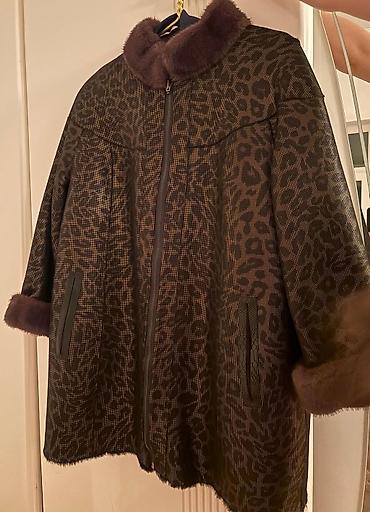 İkiüzlü (reversibl) qadın kürkü/palto - Model: qısa oversize kəsim