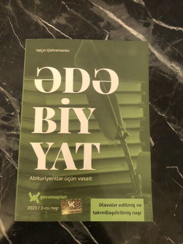 kitab: Ədəbiyyat Dərs vəsaiti Güvən nəşriyyatı Yenidir 1 həftə əvvəl alınıb