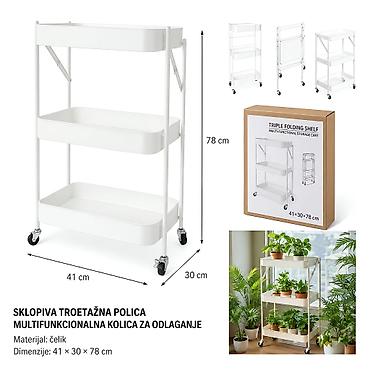 KMT Sklopiva polica za odlaganje, 3 nivoa 803837 Praktična