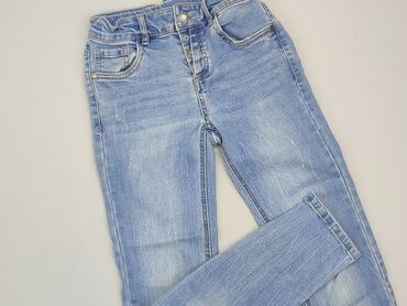 loose jeans hm: Spodnie jeansowe, 11 lat, 140/146, stan - Bardzo dobry